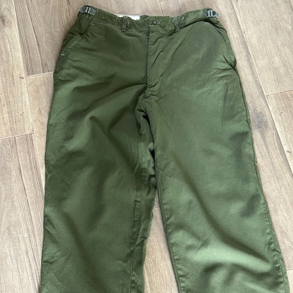 Mens Official Army Wool Field Trousers in Army Green/Olive Size 34" Waist - Picture 2 of 7